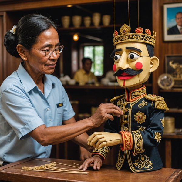 Quelle croisière permet de découvrir les techniques de fabrication de marionnettes en Indonésie?